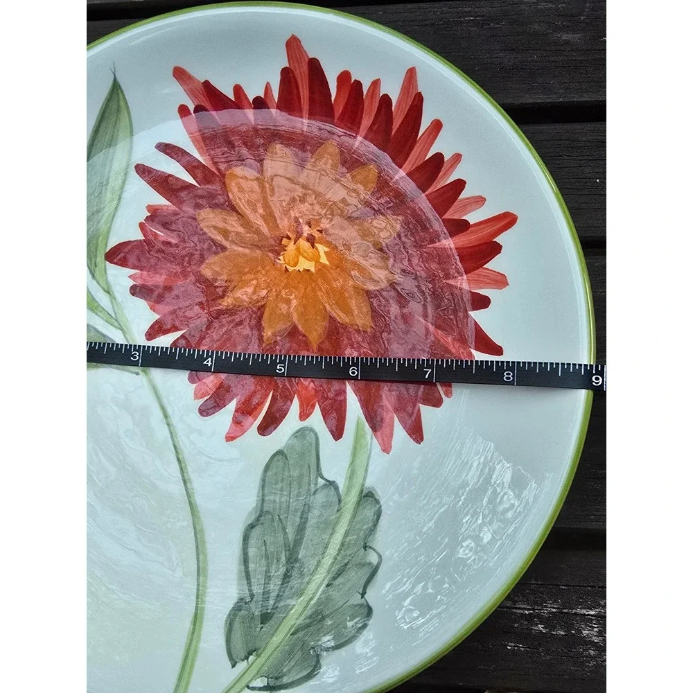 Dansk Handpainted‎ Plate & Mug Set, Tropical Swirls